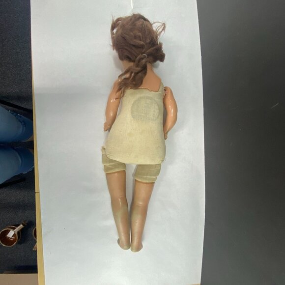 Vintage Composite Sleepy Eye Scary Doll to Craft for Halloween 22 Inch - Picture 9 of 10